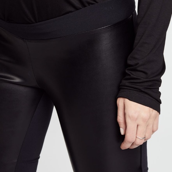 HATCH Faux Leather Maternity Leggings - Picture 2 of 5